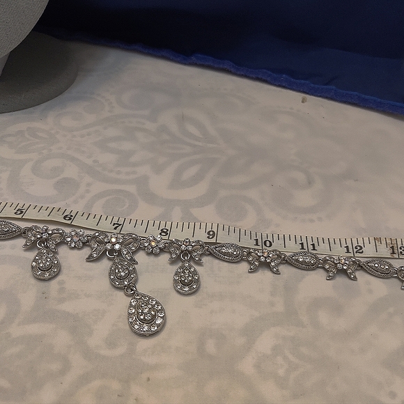 Crystal 15" Rhinestone Bridal Necklace - Picture 5 of 5